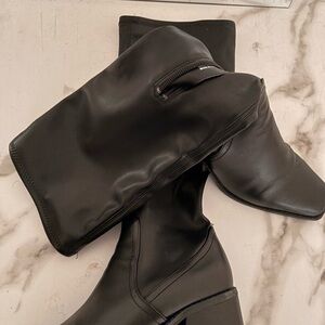 Steve Madden Black Combat & Moto Boots